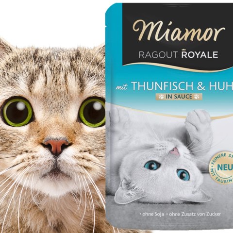 Miamor Royale mit Thunfisch & Huhn - mokra karma tuńczyk i kurczak w sosie 100g Miamor