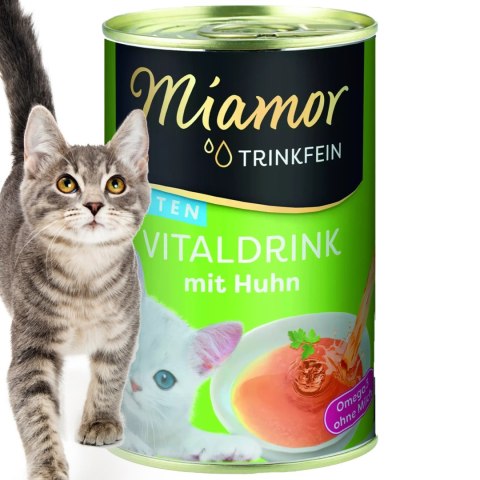 Miamor Vitaldrink Kitten - zupka dla kociąt o smaku kurczaka135ml Miamor