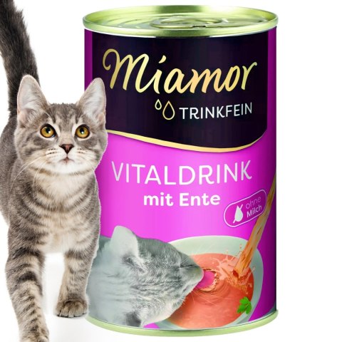 Miamor Vitaldrink mit Ente - kaczka zupka dla kotów 135ml Miamor