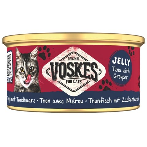 Voskes Tuna With Grouper - mokra karma dla kota tuńczyk z granikiem 85g Voskes