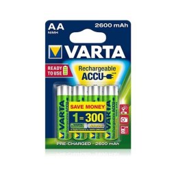4x Akumulator R-06 R06 AA 1,2V 2600mAh Ready2use Varta
